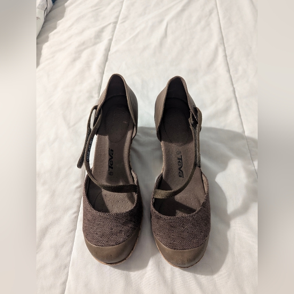 Teva Women's Riviera Wedge Mary Jane Sandals Size8.5